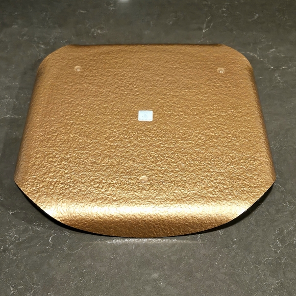 PartyLite Gold Foil Glass  Candle tray/ Holder - Picture 9 of 14